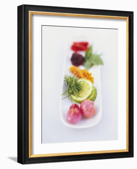 Ingredients and Spices in a Dish-Peter Medilek-Framed Photographic Print