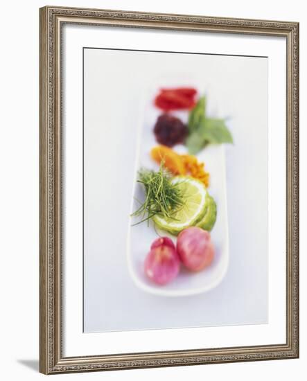 Ingredients and Spices in a Dish-Peter Medilek-Framed Photographic Print