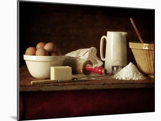 Ingredients and Utensils for Baking-Steve Lupton-Mounted Photographic Print