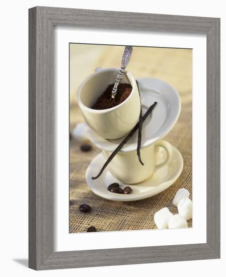 Ingredients for a Cafe Chocolat with Vanilla-Jocelyn Demeurs-Framed Photographic Print