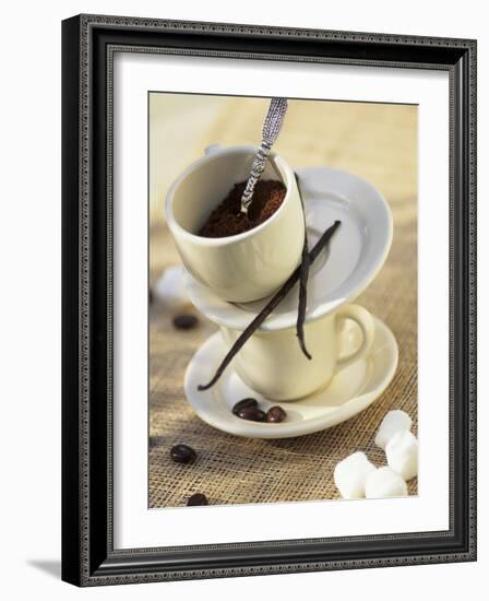 Ingredients for a Cafe Chocolat with Vanilla-Jocelyn Demeurs-Framed Photographic Print