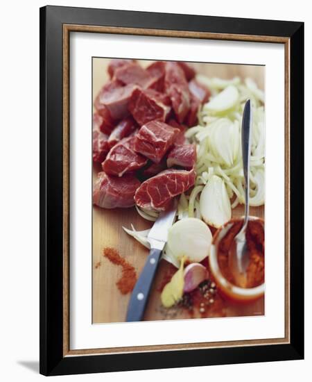 Ingredients for Beef Goulash-Susie M^ Eising-Framed Photographic Print