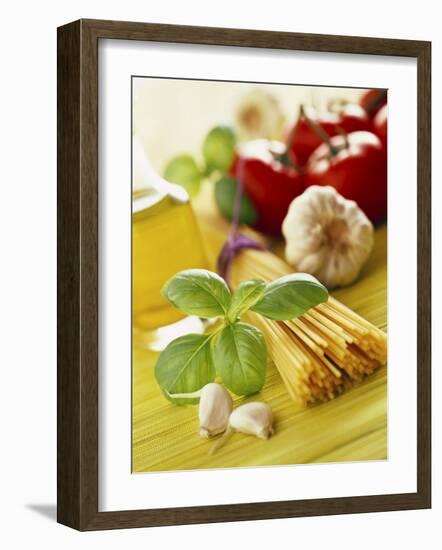 Ingredients for Italian Pasta Dish-null-Framed Photographic Print