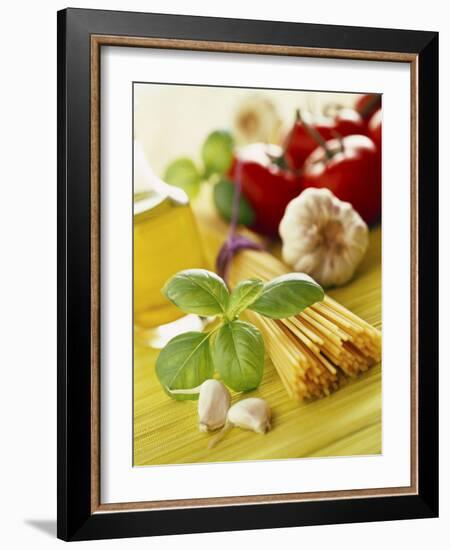 Ingredients for Italian Pasta Dish-null-Framed Photographic Print