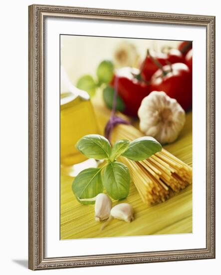 Ingredients for Italian Pasta Dish-null-Framed Photographic Print