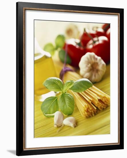 Ingredients for Italian Pasta Dish-null-Framed Photographic Print