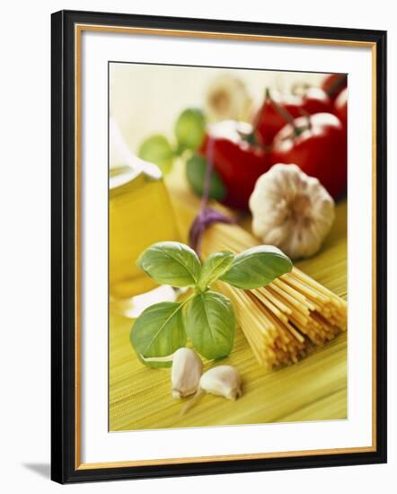 Ingredients for Italian Pasta Dish-null-Framed Photographic Print