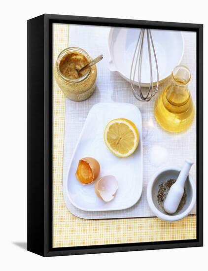 Ingredients for Mustard Mayonnaise-Nikolai Buroh-Framed Premier Image Canvas