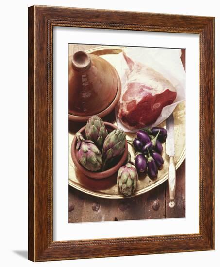 Ingredients for Tajine (Braised Dish, Morocco)-Eising Studio - Food Photo and Video-Framed Photographic Print