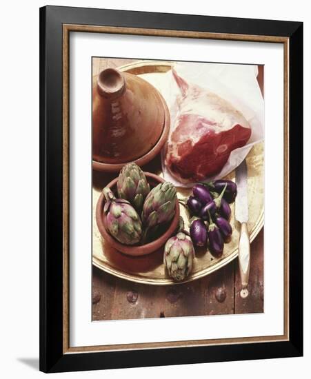 Ingredients for Tajine (Braised Dish, Morocco)-Eising Studio - Food Photo and Video-Framed Photographic Print