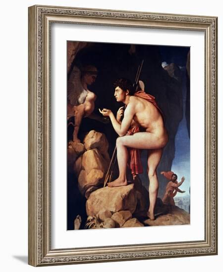 Ingres: Oedipus-Jean-Auguste-Dominique Ingres-Framed Giclee Print