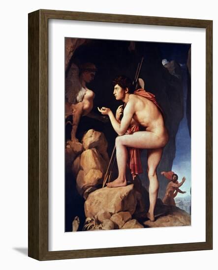 Ingres: Oedipus-Jean-Auguste-Dominique Ingres-Framed Giclee Print