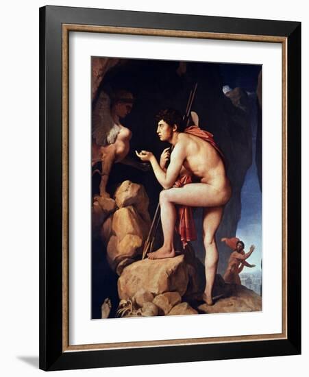 Ingres: Oedipus-Jean-Auguste-Dominique Ingres-Framed Giclee Print