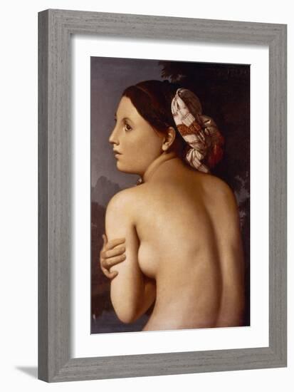 Ingres: The Bather-Jean-Auguste-Dominique Ingres-Framed Giclee Print