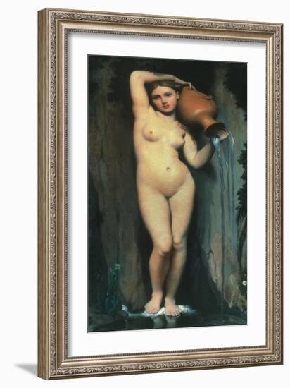 Ingres: The Spring, 1856-Jean-Auguste-Dominique Ingres-Framed Giclee Print