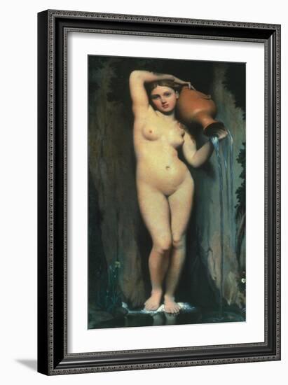 Ingres: The Spring, 1856-Jean-Auguste-Dominique Ingres-Framed Giclee Print