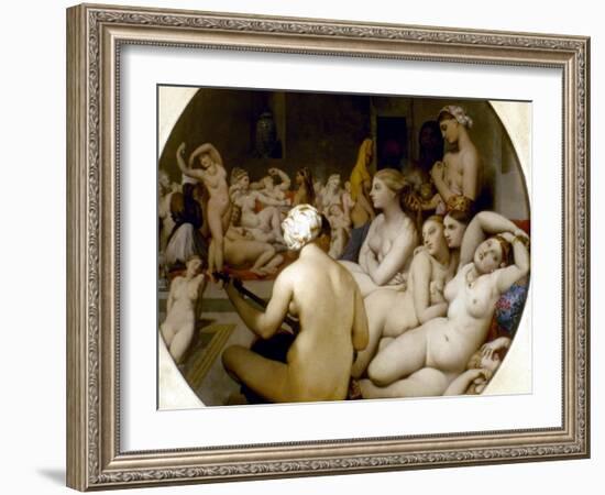 Ingres: Turkish Bath-Jean-Auguste-Dominique Ingres-Framed Giclee Print