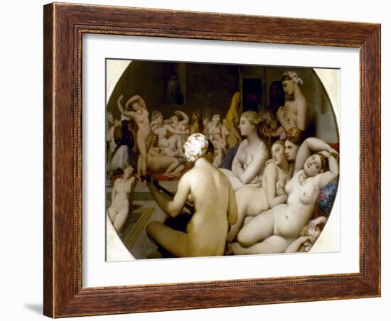 Ingres: Turkish Bath-Jean-Auguste-Dominique Ingres-Framed Giclee Print