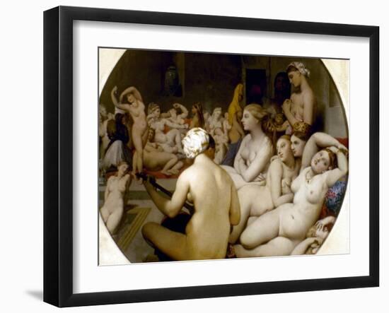 Ingres: Turkish Bath-Jean-Auguste-Dominique Ingres-Framed Giclee Print