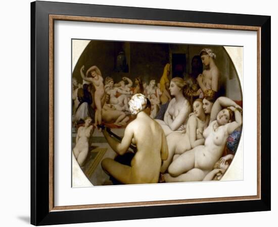 Ingres: Turkish Bath-Jean-Auguste-Dominique Ingres-Framed Giclee Print