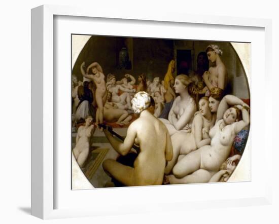 Ingres: Turkish Bath-Jean-Auguste-Dominique Ingres-Framed Giclee Print