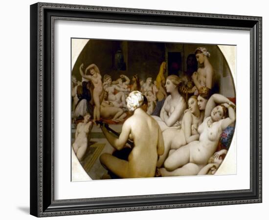 Ingres: Turkish Bath-Jean-Auguste-Dominique Ingres-Framed Giclee Print