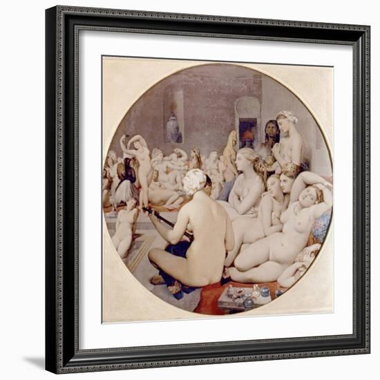 Ingres: Turkish Bath-Jean-Auguste-Dominique Ingres-Framed Giclee Print