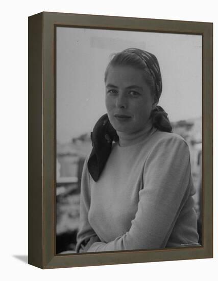 Ingrid Bergman, During the Filming of Stromboli-Gordon Parks-Framed Premier Image Canvas