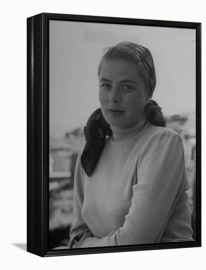 Ingrid Bergman, During the Filming of Stromboli-Gordon Parks-Framed Premier Image Canvas