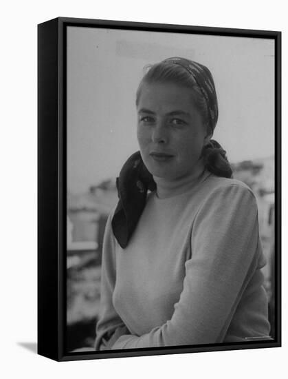 Ingrid Bergman, During the Filming of Stromboli-Gordon Parks-Framed Premier Image Canvas