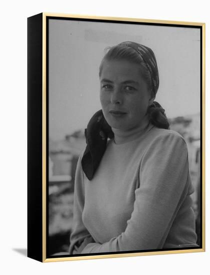 Ingrid Bergman, During the Filming of Stromboli-Gordon Parks-Framed Premier Image Canvas