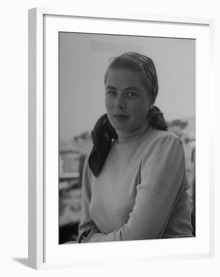 Ingrid Bergman, During the Filming of Stromboli-Gordon Parks-Framed Premium Photographic Print