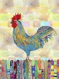 Rooster on a Fence II-Ingrid Blixt-Framed Art Print