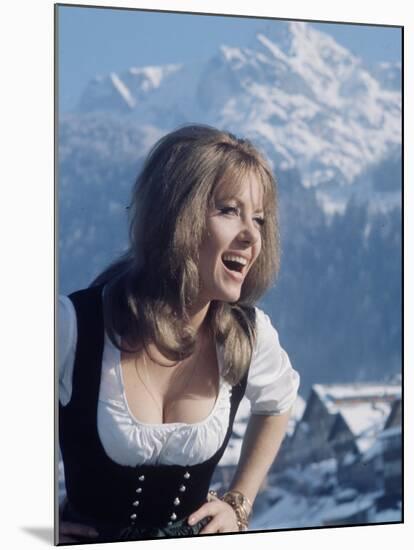 Ingrid Pitt as "Heidi" During the Filming of the Movie "Where Eagles Dare"-Loomis Dean-Mounted Premium Photographic Print