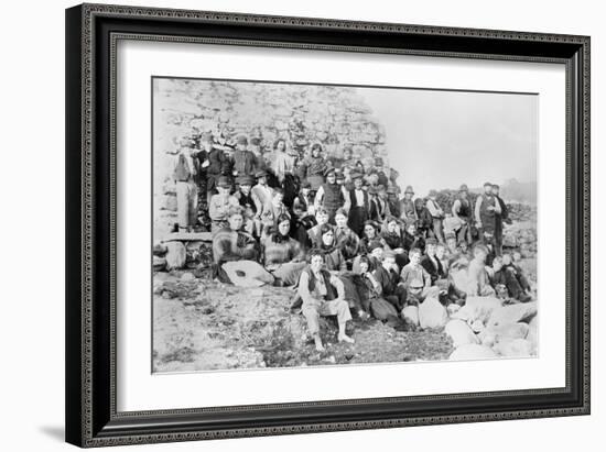 Inhabitants of Achill Island, County Mayo, Ireland, 1890-Robert French-Framed Giclee Print