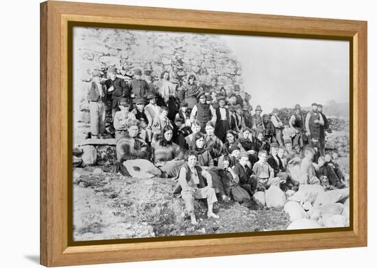 Inhabitants of Achill Island, County Mayo, Ireland, 1890-Robert French-Framed Premier Image Canvas