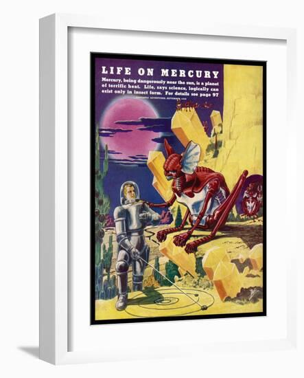 Inhabitants of Mercury-Frank R. Paul-Framed Art Print