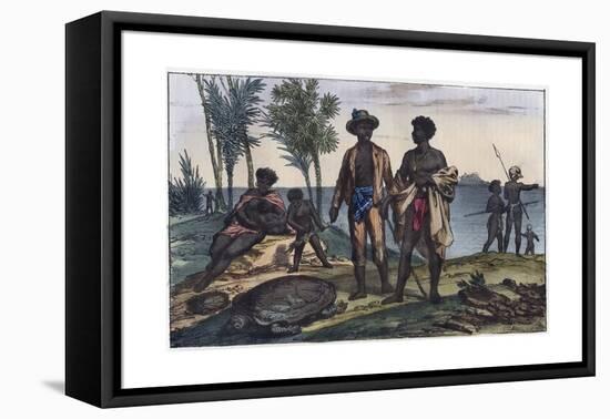 Inhabitants of the Islands of Cape Verde-Stefano Bianchetti-Framed Premier Image Canvas