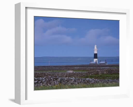 Inisheer Lighthouse, Inisheer, Aran Islands, Co, Galway, Ireland-Doug Pearson-Framed Photographic Print