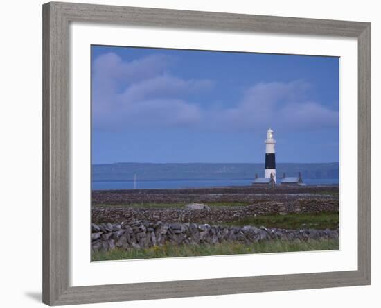 Inisheer Lighthouse, Inisheer, Aran Islands, Co, Galway, Ireland-Doug Pearson-Framed Photographic Print