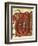 Initial Capital Letter U Depicting the Figure of a Lady, Miniature from a Medieval Manuscript-null-Framed Giclee Print