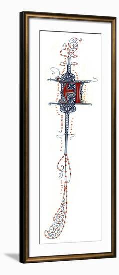 Initial Letter A, 14th Century-Henry Shaw-Framed Giclee Print