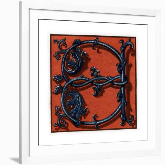 Initial Letter A, Late 15th-Early 16th Century-Henry Shaw-Framed Giclee Print