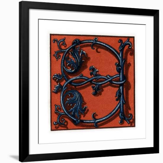 Initial Letter A, Late 15th-Early 16th Century-Henry Shaw-Framed Giclee Print