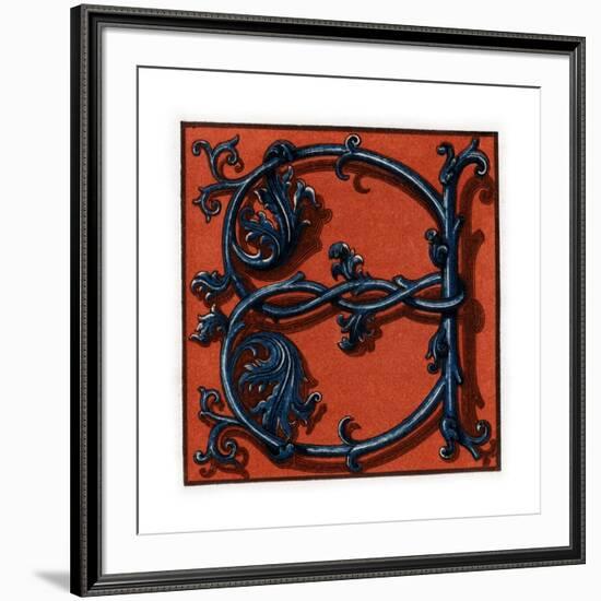 Initial Letter A, Late 15th-Early 16th Century-Henry Shaw-Framed Giclee Print