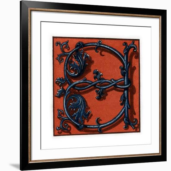 Initial Letter A, Late 15th-Early 16th Century-Henry Shaw-Framed Giclee Print