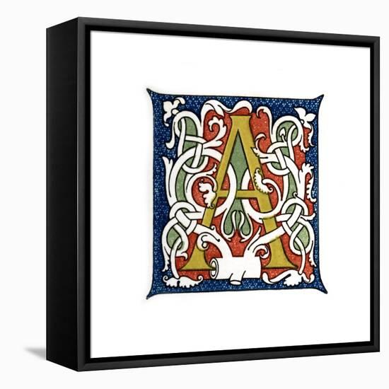 Initial Letter A-Henry Shaw-Framed Premier Image Canvas