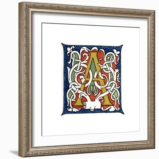 Initial Letter A-Henry Shaw-Framed Giclee Print