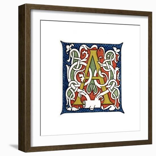 Initial Letter A-Henry Shaw-Framed Giclee Print