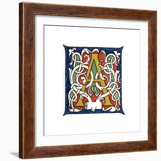 Initial Letter A-Henry Shaw-Framed Giclee Print
